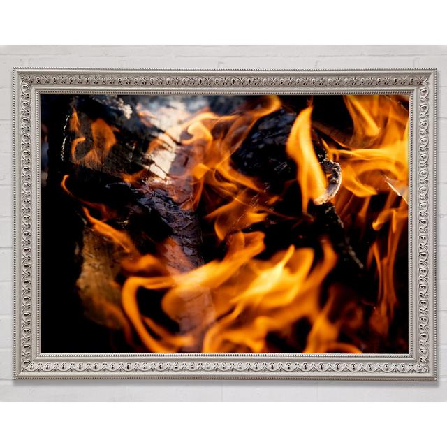 Flames - Single Picture Frame Art Prints Bright Star Size: 84.1cm H x 118.9cm W x 3cm D on Productcaster.