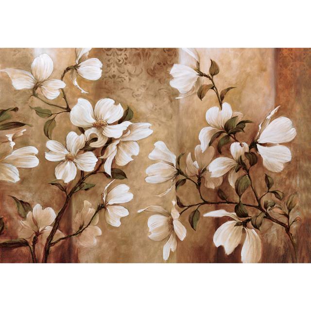 Big Neutral Flowers 2 - Wrapped Canvas Art Prints ClassicLiving Size: 20cm H x 30cm W on Productcaster.