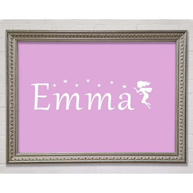 Your Name In Fairy Dust Framed Print Happy Larry Colour: Pink, Size: 42.1cm H x 59.7cm W on Productcaster.