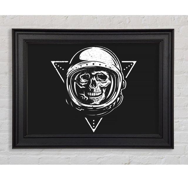 Spaceman Skull Framed Print Happy Larry Size: 42cm H x 59.7cm W on Productcaster.