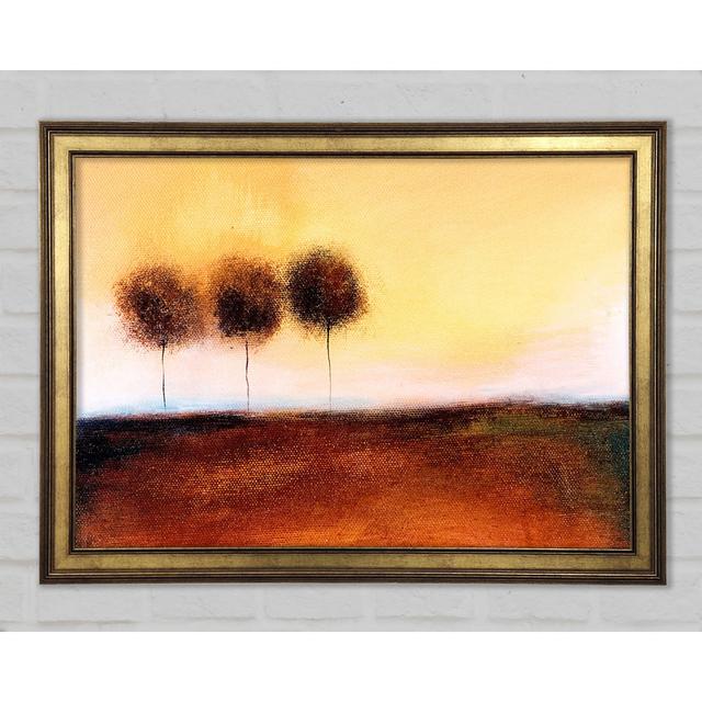 Brown Trio - Single Picture Frame Art Prints Rosalind Wheeler Size: 29.7cm H x 42cm W on Productcaster.