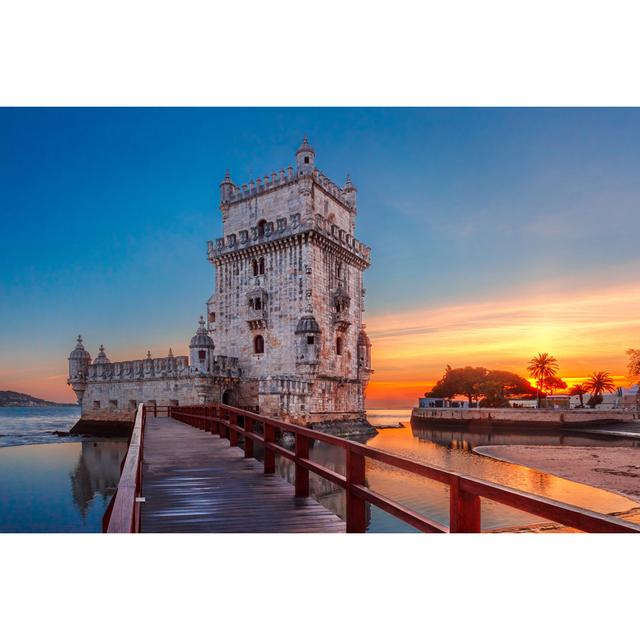 Lisbon At Sunset by Lisbon At Sunset - Wrapped Canvas Art Prints Latitude Run Size: 20cm H x 30cm W x 3.8cm D on Productcaster.