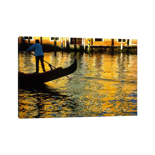 Golden Venezia, Venice, Italy by Jim Nilsen - Wrapped Canvas Gallery-Wrapped Canvas Giclée Latitude Run Size: 30.48cm H x 45.72cm W x 1.91cm D on Productcaster.