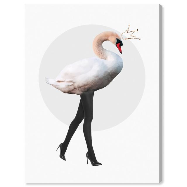 Swan Crowned - Wrapped Canvas Print Oliver Gal Size: 101.6cm H x 3.8cm W x 76.2cm D on Productcaster.