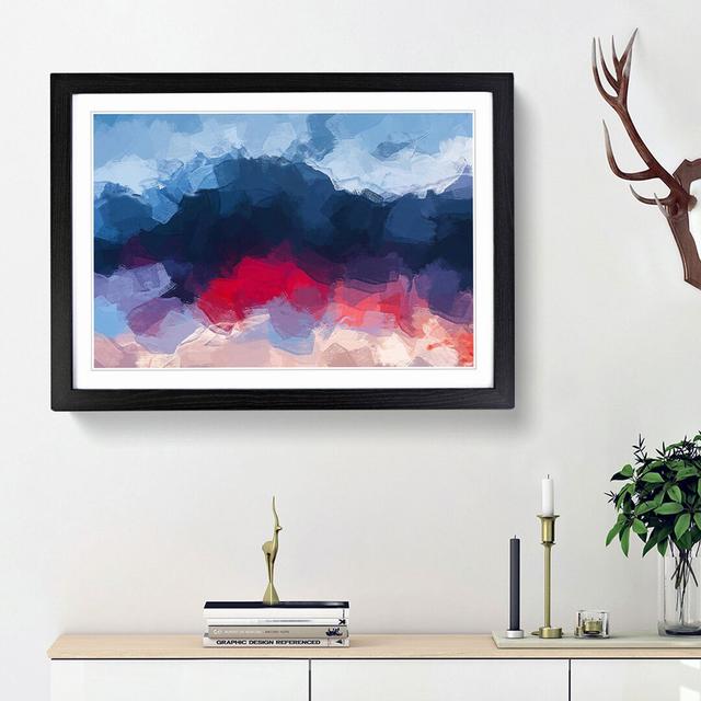 The Mood of the Sky in Abstract - Picture Frame Graphic Art Print East Urban Home Size: 62cm H x 87cm W x 2cm D, Frame Option: Black Framed on Productcaster.