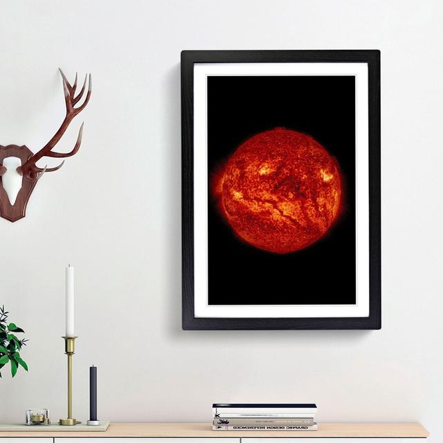 Giant Filament on the Sun - Picture Frame Graphic Art Print East Urban Home Size: 65cm H x 48cm W x 2cm D, Frame Option: Black Framed on Productcaster.