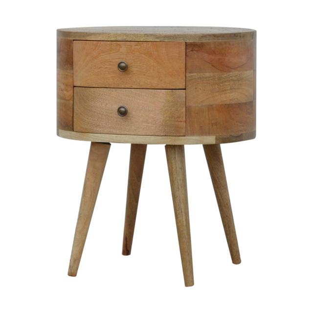 Craigarogan 2 Drawer Solid Wood Bedside Table Mercury Row on Productcaster.