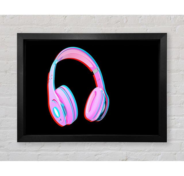 Funky Pink Headphones - Print Rosalind Wheeler Size: 59.7cm H x 84.1cm W on Productcaster.