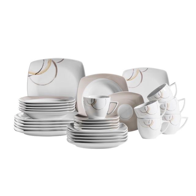 Regina 30 Piece Dinnerware Set, Service for 6 Marlow Home Co. on Productcaster.