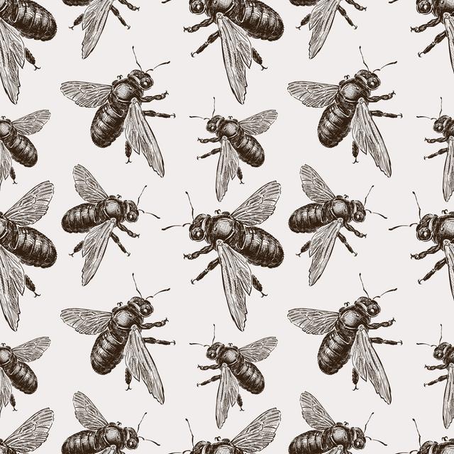 Lize Bumblebees by Asmakar - Wrapped Canvas Print Brambly Cottage Size: 122 cm H x 122 cm W x 3.8 cm D on Productcaster.