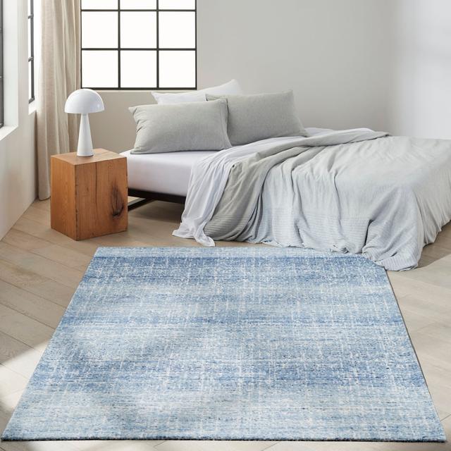 CK015 SAFI No Pattern And Not Solid Colour Denim Area Rug Calvin Klein Rug Size: Rectangle 244 x 305cm on Productcaster.