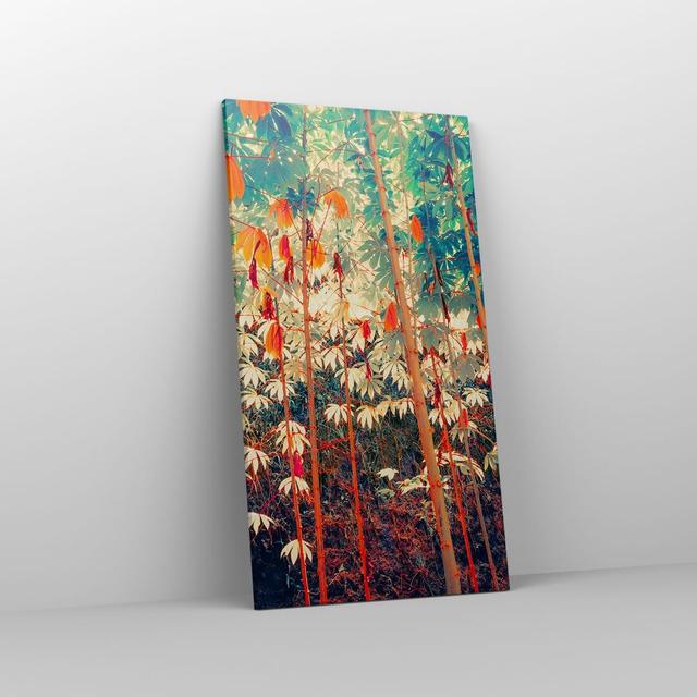 Plants Tropical Orange in , 100cm H x 55cm W x 1.8cm D EUArttor Size: 120cm H x 65cm W on Productcaster.