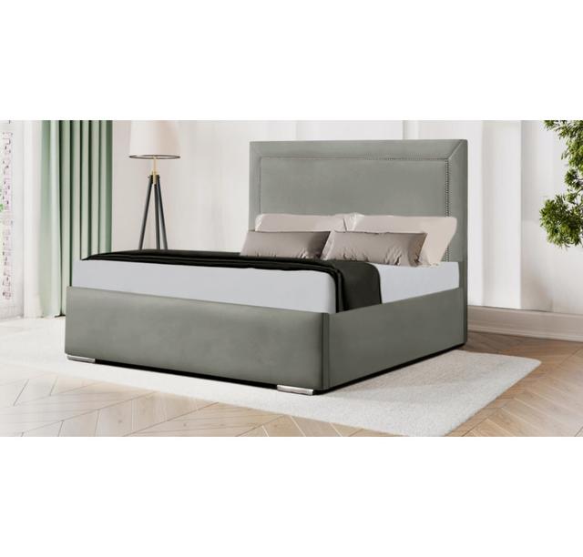 Amith Bed Frame Latitude Run Size: Super King (6'), Colour: Chrome on Productcaster.