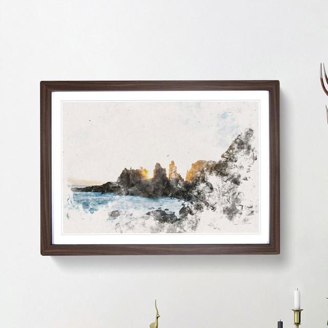 Phillip Island in Australia - Picture Frame Painting Print East Urban Home Size: 45cm H x 63cm W x 2cm D, Frame Option: Walnut Framed on Productcaster.