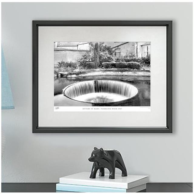 'Ottery St Mary, Tumbling Weir 1907' by Francis Frith - Picture Frame Photograph Print on Paper The Francis Frith Collection Size: 40cm H x 50cm W x 2 on Productcaster.