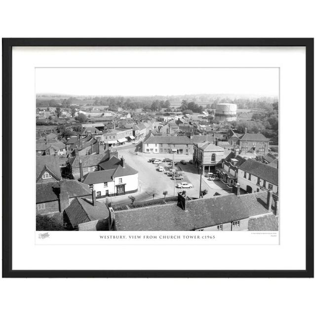 'Westbury, View from Church Tower C1965' - Picture Frame Photograph Print on Paper The Francis Frith Collection Size: 40cm H x 50cm W x 2.3cm D on Productcaster.