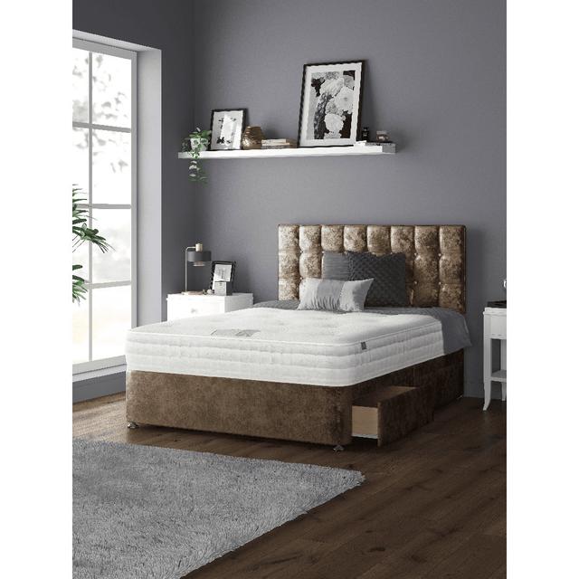 Falconer Divan Bed Base Rosdorf Park Size: Kingsize (5'), Colour: Truffle, Storage Type: No Drawers on Productcaster.