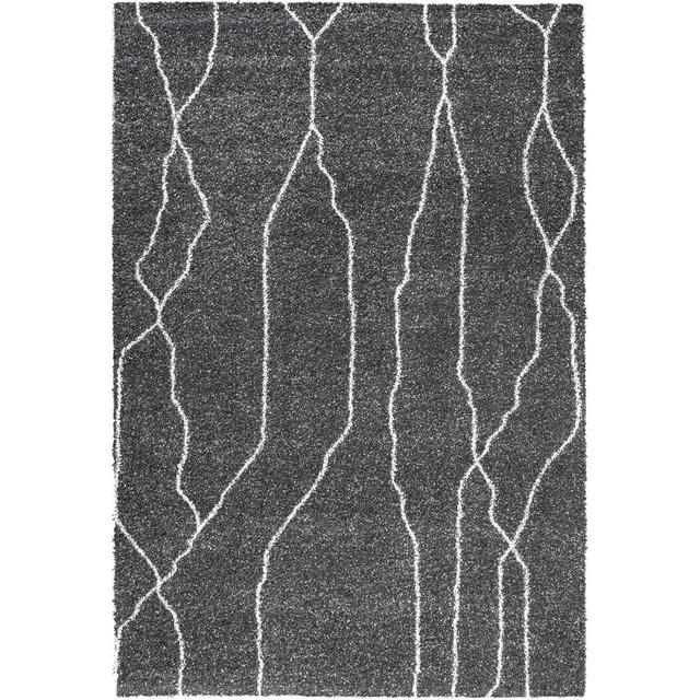 Mehari Power Loom Jute Charcoal Rug Ivy Bronx Rug Size: Rectangle 240cm x 340cm on Productcaster.