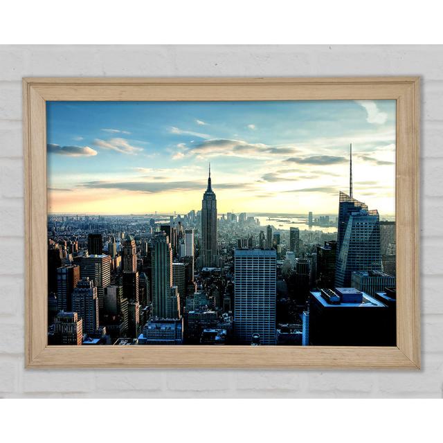 Empire State City - Single Picture Frame Art Prints Ebern Designs Size: 29.7cm H x 42cm W x 1.5cm D on Productcaster.