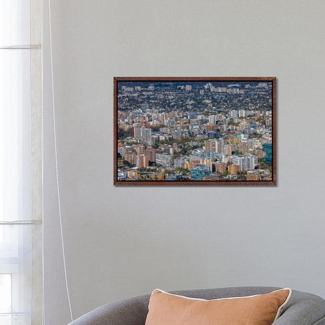 Santiago Apartment Skyline by Alex G Perez - Gallery-Wrapped Canvas Giclée on Canvas Lark Manor Format: Classic Wood Floater Framed, Size: 45.72cm H x on Productcaster.