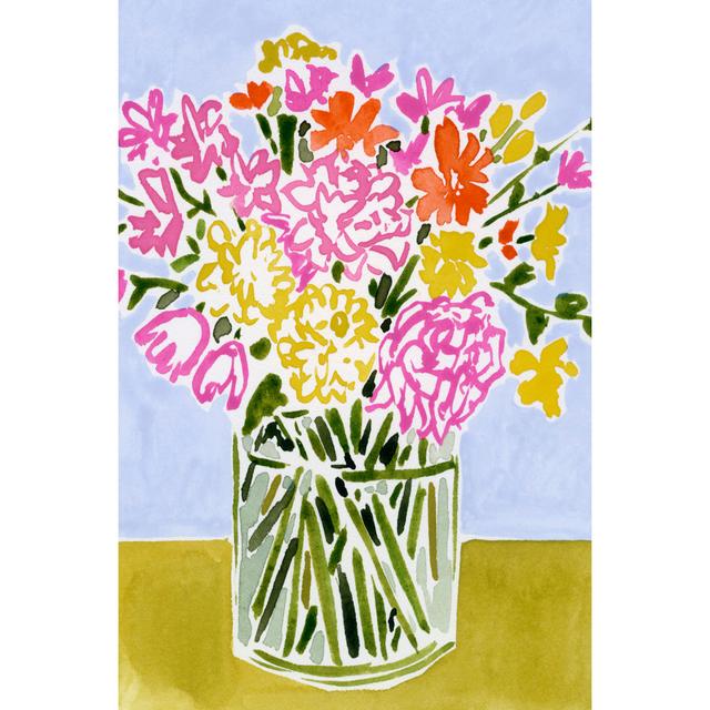 Fresh Flower Assortment I by Victoria Barnes - Wrapped Canvas Art Prints Rosalind Wheeler Size: 91cm H x 61cm W x 3.8cm D on Productcaster.