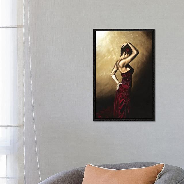 Flamenco Woman by Richard Young - Gallery-Wrapped Canvas Giclée on Canvas Lark Manor Format: Black Floater Framed, Size: 66.04cm H x 45.72cm W on Productcaster.