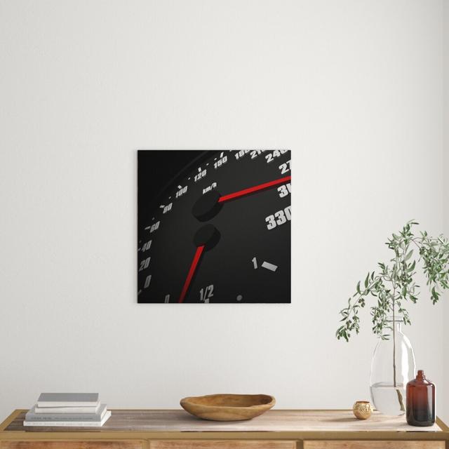 Leinwandbild Dark No Limit Speedometer East Urban Home Größe: 60 cm H x 60 cm B on Productcaster.