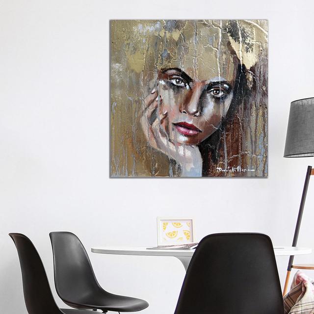 I Feel Gold by Donatella Marraoni - Wrapped Canvas Print Rosdorf Park Size: 93.98cm H x 93.98cm W x 1.91cm D on Productcaster.