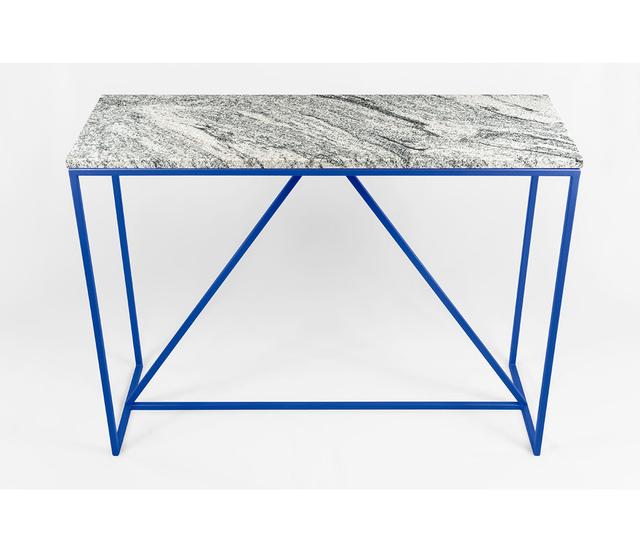 Adhamh 100Cm Console Table Canora Grey Table Base Colour: Blue on Productcaster.