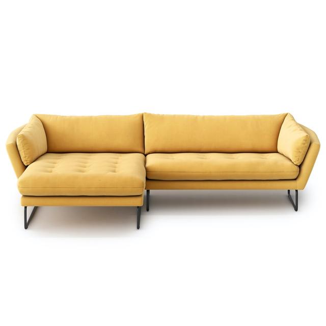 Cassiopeiae Corner Sofa Mercury Row Orientation: Left Hand Facing, Upholstery Colour: Straw on Productcaster.