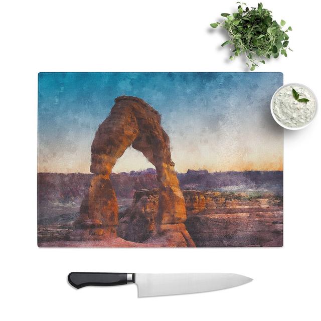 The Stone Arch in Uah Chopping Board East Urban Home Size: 0.4cm H x 28.5cm W x 39cm L on Productcaster.