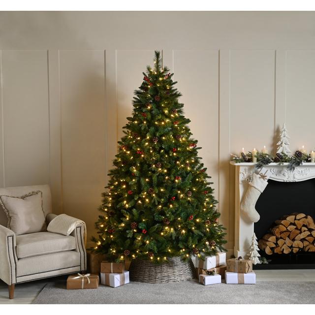 150cm Lighted Artificial Pine Christmas Tree The Seasonal Aisle Size: 60 cm on Productcaster.