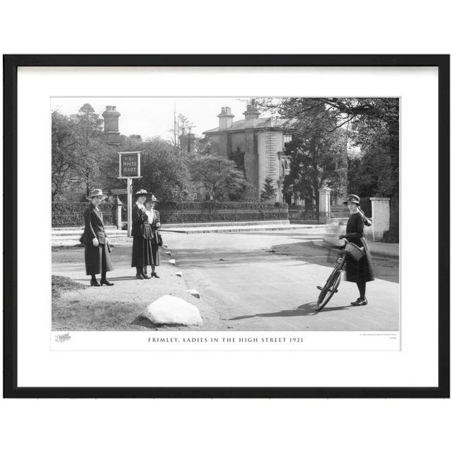 Frimley, Ladies In The High Street 1921 by Francis Frith - Single Picture Frame Print The Francis Frith Collection Size: 45cm H x 60cm W x 2.3cm D on Productcaster.