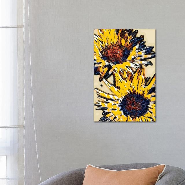 Blue And Yellow Pop by Heidi Bannon - Wrapped Canvas Print Brambly Cottage on Productcaster.