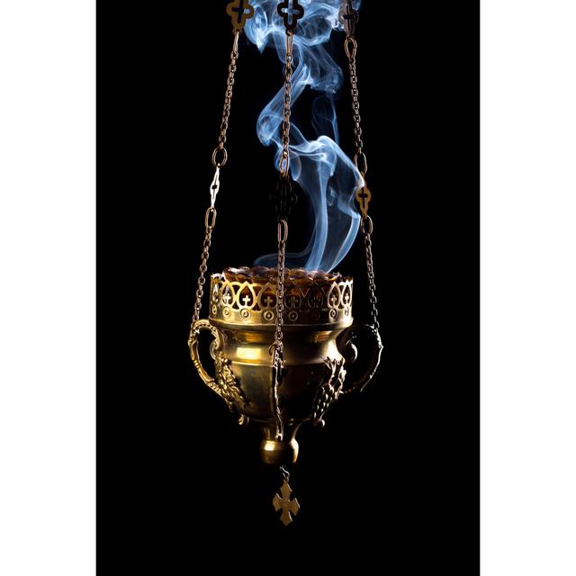 Hanging Incense Burner by Studio-Annika - Wrapped Canvas Photograph Ebern Designs Size: 91cm H x 61cm W x 3.8cm D on Productcaster.