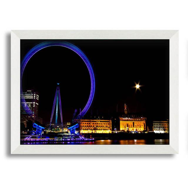 London Eye Blues in London - Single Picture Frame Art Prints Brayden Studio Size: 21cm H x 29.7cm W x 10cm D on Productcaster.