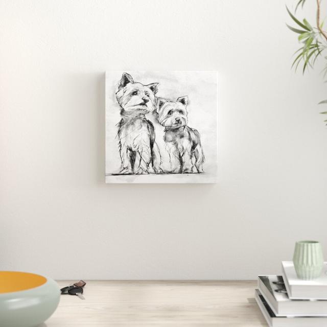 Yorkie by Oliver Gal - Wrapped Canvas Print East Urban Home Size: 61cm H x 61cm W on Productcaster.