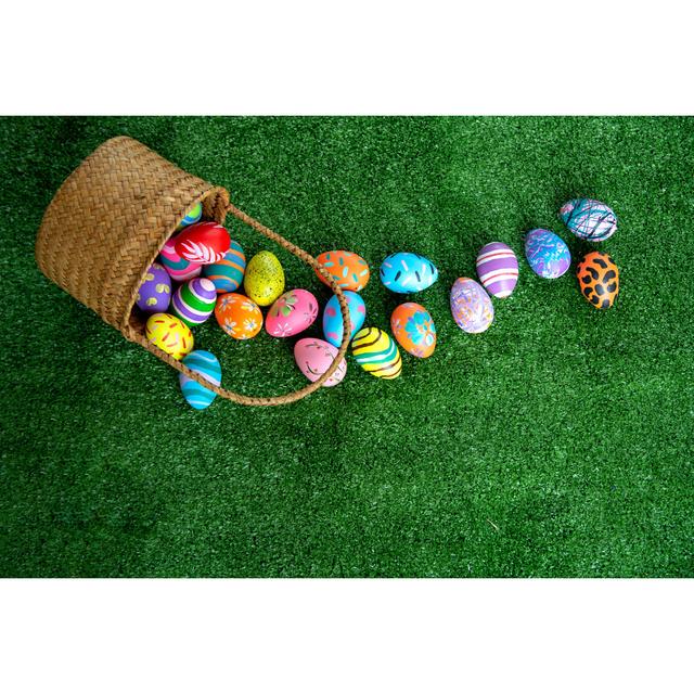 Easter Background by Paisan Areepongsa - Wrapped Canvas Photograph The Seasonal Aisle Size: 51cm H x 76cm W on Productcaster.