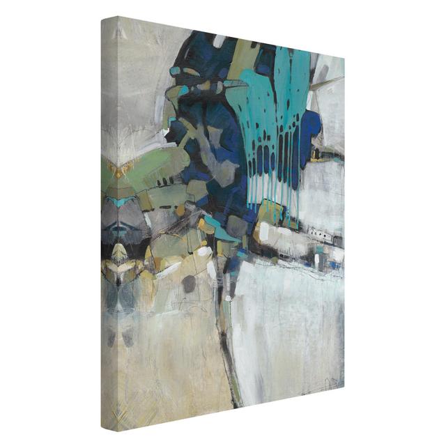 Separation Turquoise I - Wrapped Canvas Graphic Art Print Ivy Bronx Format: 330g/m³ recycled canvas, Size: 90cm H x 60cm W on Productcaster.