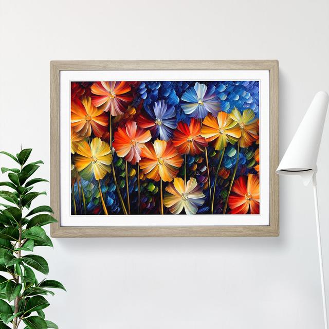 Assorted Flower Bouquet Vol.2 - Picture Frame Graphic Art Marlow Home Co. Size: 46cm H x 64cm W, Frame Colour: Grey on Productcaster.