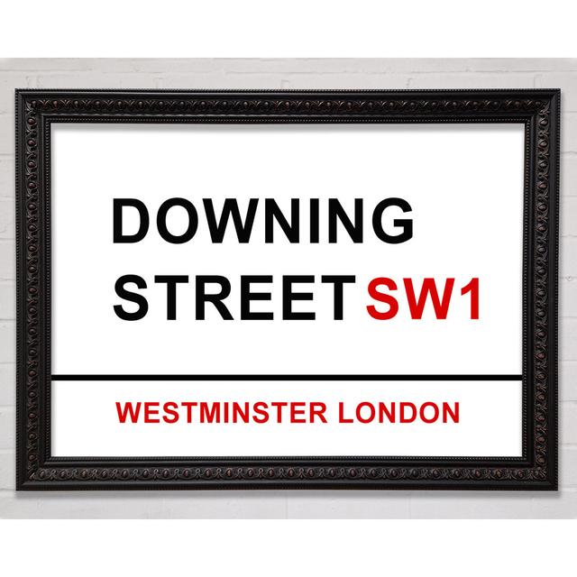 Downing Street Signs - Single Picture Frame Art Prints Bright Star Size: 100cm H x 141.4cm W on Productcaster.