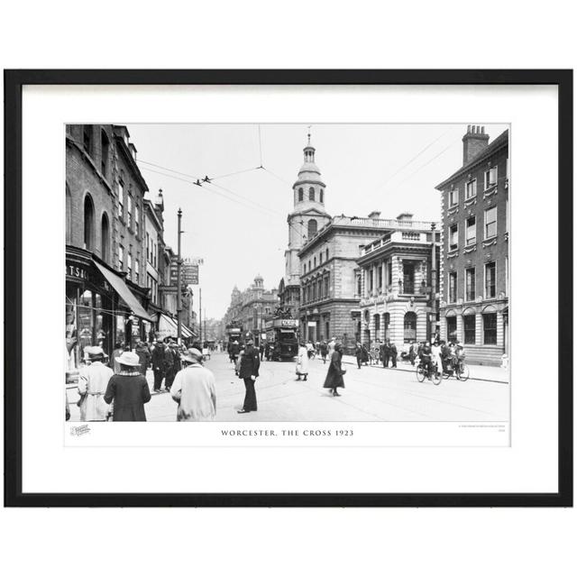 'Worcester, the Cross 1923' by Francis Frith - Picture Frame Photograph Print on Paper The Francis Frith Collection Size: 40cm H x 50cm W x 2.3cm D on Productcaster.