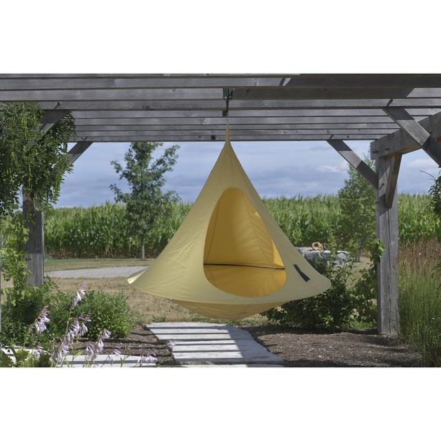 Cacoon - Island Vibe Hanging Chair Blue Elephant Colour: Yellow, Size: 152cm H x 152cm W x 152cm D on Productcaster.