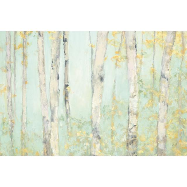 Spring Birches Crop by Julia Purinton - Wrapped Canvas Painting Union Rustic Size: 20cm H x 30cm W x 3.8cm D on Productcaster.