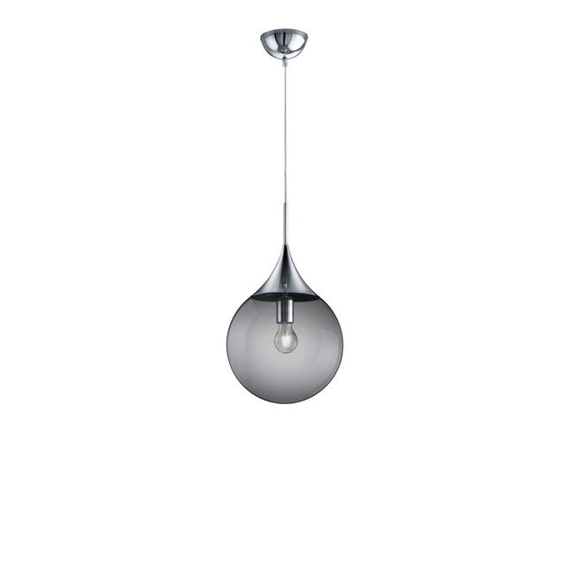 Kenley 1-Light Globe Pendant Metro Lane Shade Colour: Grey on Productcaster.