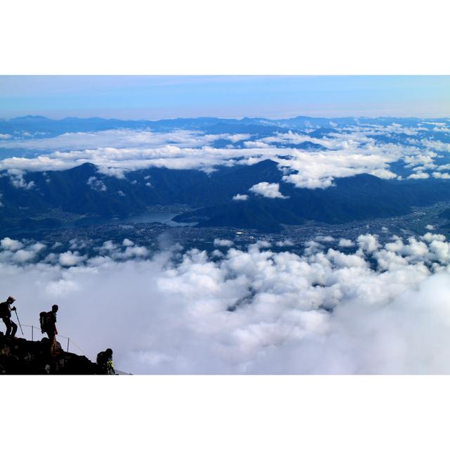 Anistyn Cloudy Sky At The Summit - Wrapped Canvas Print Alpen Home Size: 51cm H x 76cm W x 3.8cm D on Productcaster.