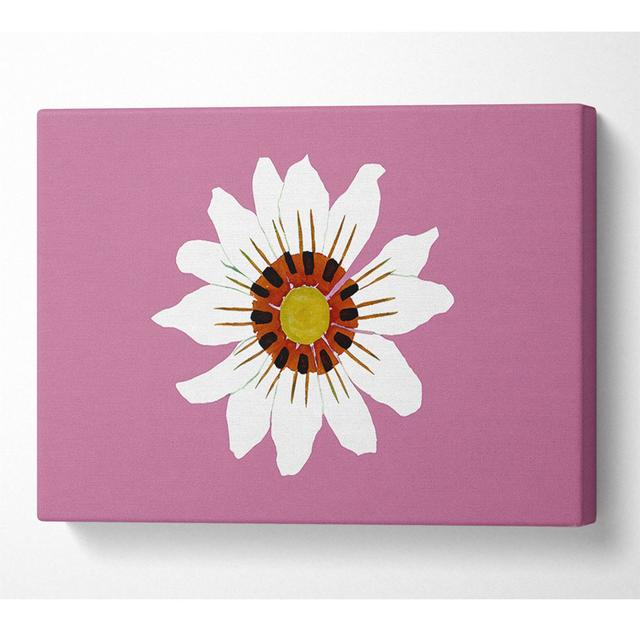 White Daisy Pinks - Druck ModernMoments Größe: 81cm H x 121,9cm B x 10cm T on Productcaster.