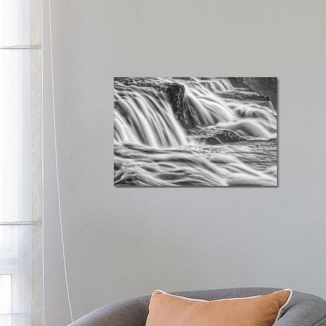 Iceland, Gullfoss, Golden Circle by John Ford - Wrapped Canvas Print Latitude Run Size: 45.72cm H x 66.04cm W x 1.91cm D on Productcaster.