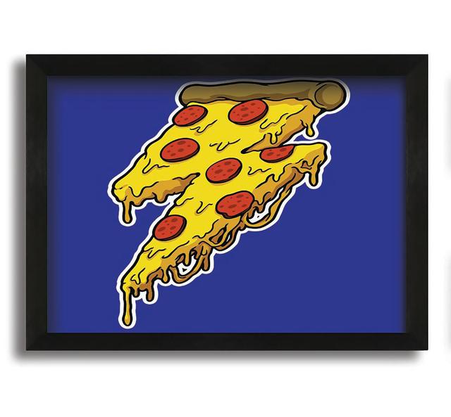 Pizza Life - Picture Frame Graphic Art on Canvas Maturi Size: 21cm H x 30cm W x 10cm D on Productcaster.