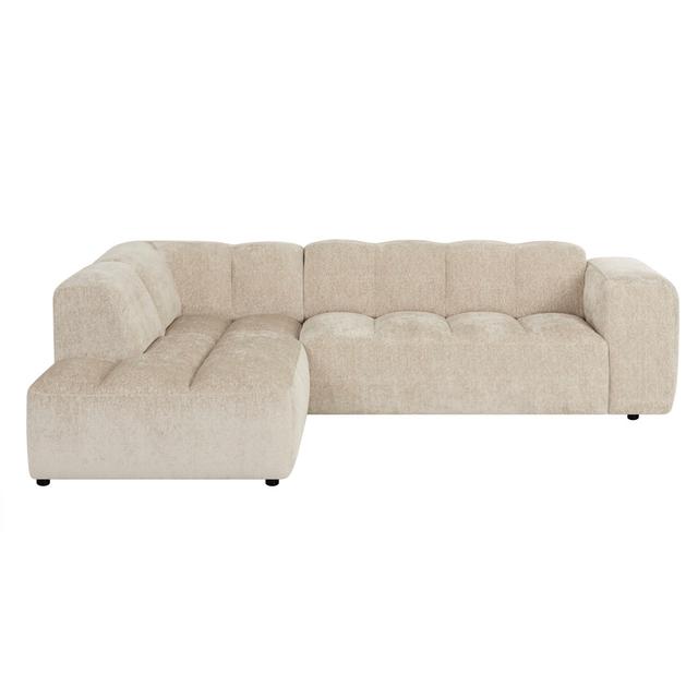 Ecksofa Amruth ModernMoments Polsterfarbe: Beige, Ausrichtung: Links ausgerichtet on Productcaster.